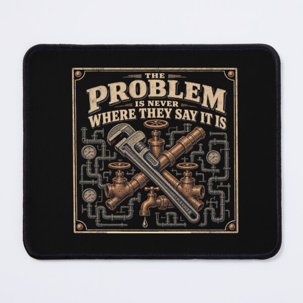 Item preview, The Problem Is Never Where They Say It Is Funny Plumber  designed and sold by freshwear design.