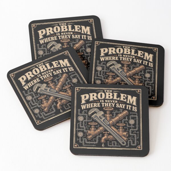 Item preview, The Problem Is Never Where They Say It Is Funny Plumber  designed and sold by freshwear design.