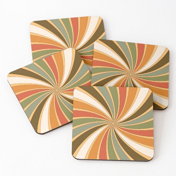 Item preview, Groovy Retro Swirl in Warm Earth Tones – 70s Abstract Pattern designed and sold by Zajumaris Art & Heart.
