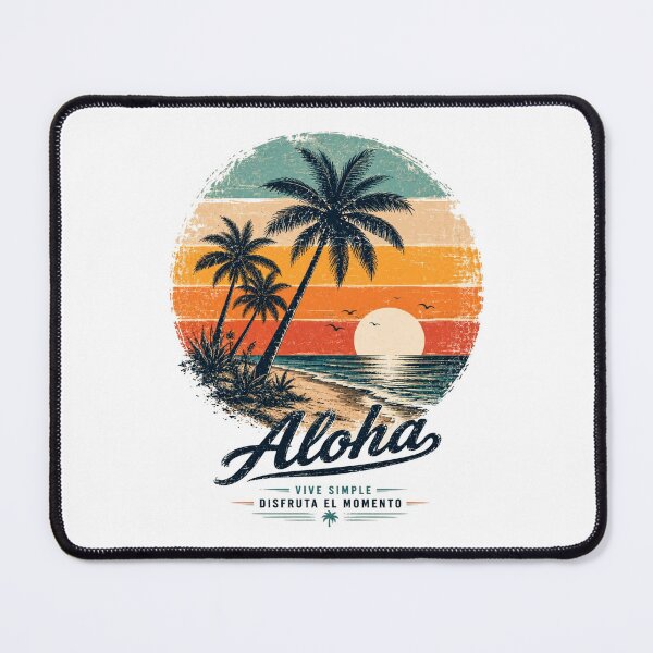 Item preview, Aloha – Live Simply, Enjoy the Moment | Vintage Retro Beach and Surf T-Shirt designed and sold by victorstudioart.