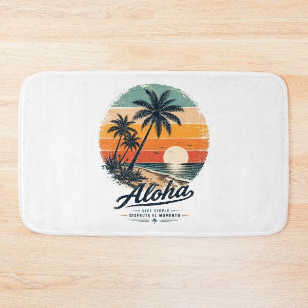 Item preview, Aloha – Live Simply, Enjoy the Moment | Vintage Retro Beach and Surf T-Shirt designed and sold by victorstudioart.