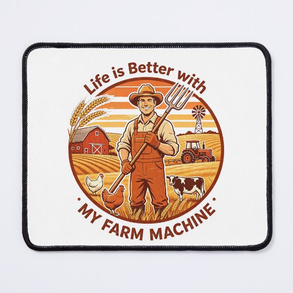Item preview, Life is better with my farm machine. Vintage farm tractor t-shirt. designed and sold by Mahilis.