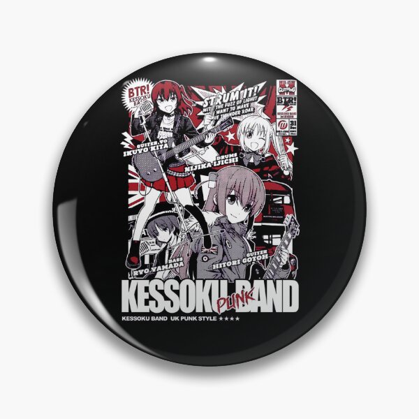 Item preview, Kessoku Band UK Punk Style Poster designed and sold by DesignsBySkull.