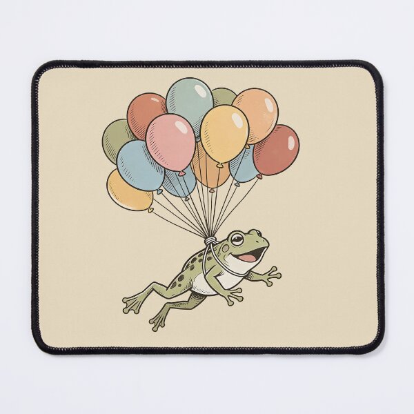 Item preview, Flying frog with balloon designed and sold by teenlabel.