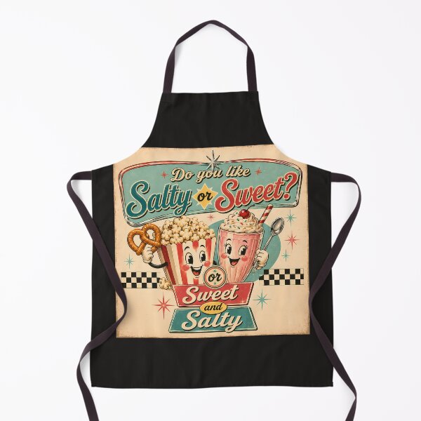 Item preview, Do You Like Salty or Sweet? Retro 1950s Diner Snack Design designed and sold by Kristylynn757.