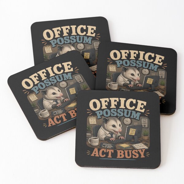 Item preview, Office Possum Act Busy | Funny Office Worker Possum | Corporate Humor Animal Design designed and sold by RJACreative.