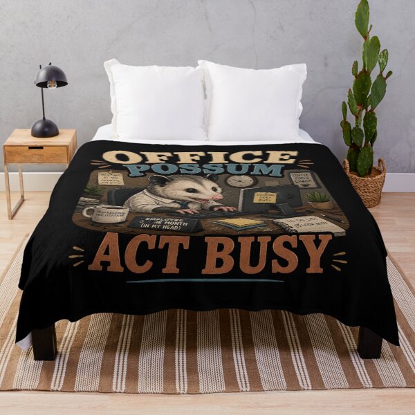Item preview, Office Possum Act Busy | Funny Office Worker Possum | Corporate Humor Animal Design designed and sold by RJACreative.