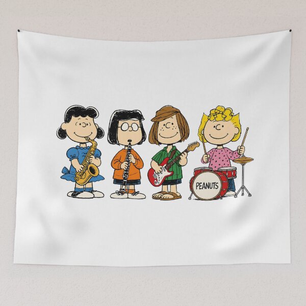 Item preview, Peanuts Music Crew | Funny Cartoon Girl Band Art designed and sold by artizallart.