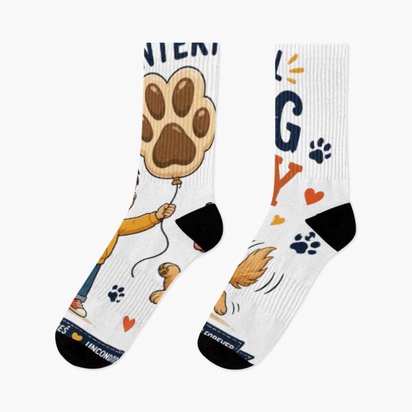 Item preview, International Dog Day Paw Balloon | Boy and Golden Retriever | Cute Dog Lover Design designed and sold by GRYFFWEAR.