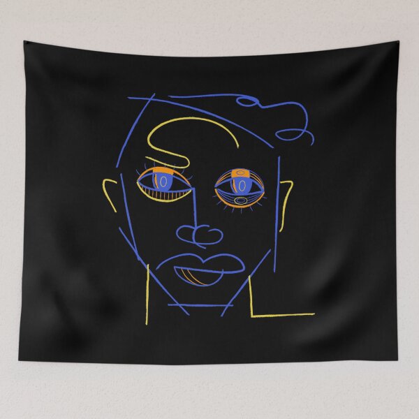 Item preview, Abstract Brave Man Face designed and sold by Tantridwi.