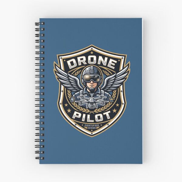 Item preview, Certified Drone Pilot Badge Tactical UAV Operator Wings Crest designed and sold by KiwiRider.