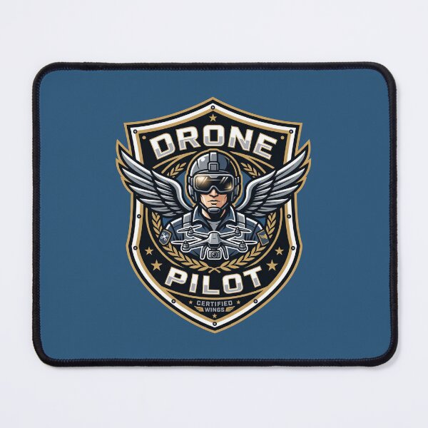 Item preview, Certified Drone Pilot Badge Tactical UAV Operator Wings Crest designed and sold by KiwiRider.