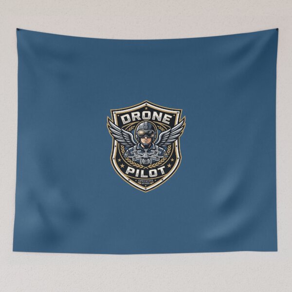 Item preview, Certified Drone Pilot Badge Tactical UAV Operator Wings Crest designed and sold by KiwiRider.