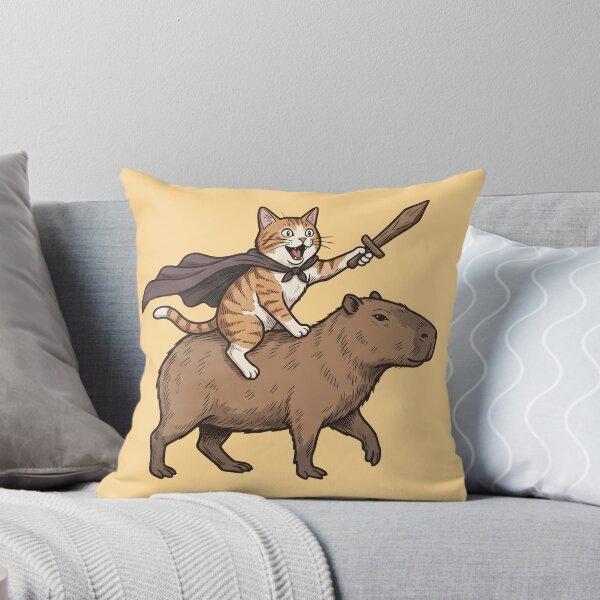 Item preview, Friendship between cat and capybara designed and sold by teenlabel.