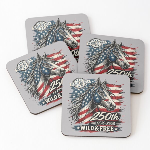 Item preview, America 250th Horse USA Flag Independence 1776-2026 Western designed and sold by GreggRoss.