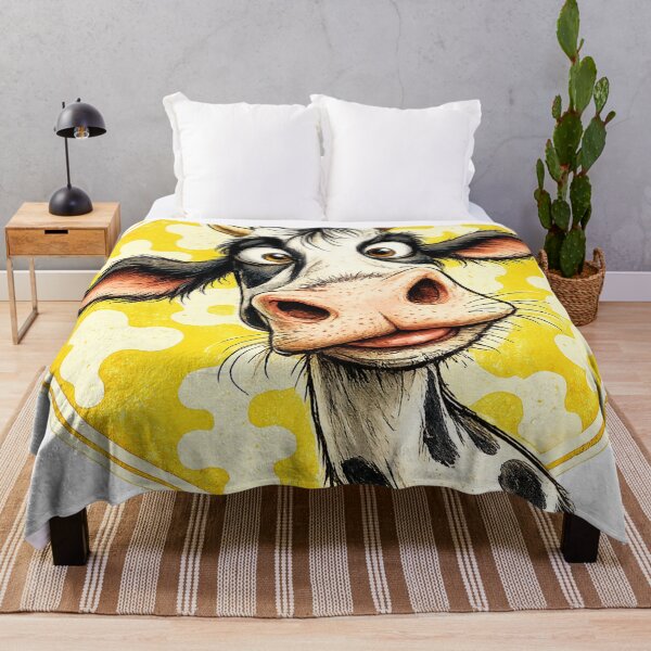 Item preview, Funny Cow Portrait | Cute Cartoon Farm Animal Illustration designed and sold by ravuh.