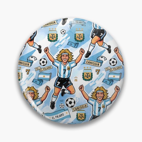 Item preview, 2 Argentina Soccer Legends World Cup Football Pattern designed and sold by ART ATTACK ZONE.