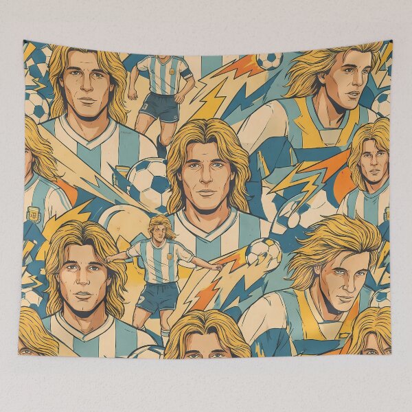 Item preview, 3 Argentina Soccer Legends World Cup Football Pattern designed and sold by ART ATTACK ZONE.