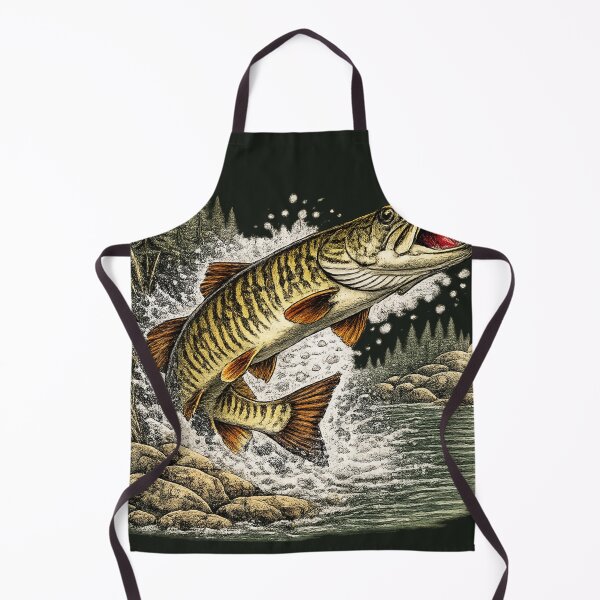 Item preview, Vintage Muskellunge – Premium Freshwater Fishing Illustration designed and sold by Northbound Trail.