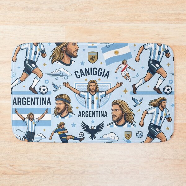 Item preview, 4 Argentina Soccer Legends World Cup Football Pattern designed and sold by ART ATTACK ZONE.