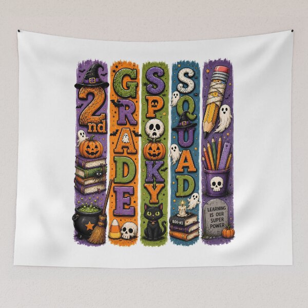 Item preview, 2nd Grade Spooky Squad Halloween Shirt Cute Ghost Pumpkin Back to School Teacher Student Classic T-Shirt  designed and sold by podlook.