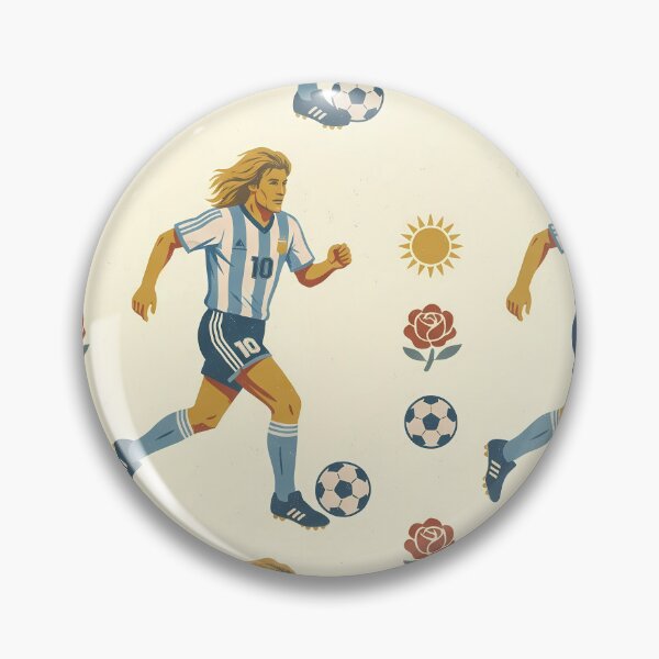 Item preview, 5 Argentina Soccer Legends World Cup Football Pattern designed and sold by ART ATTACK ZONE.