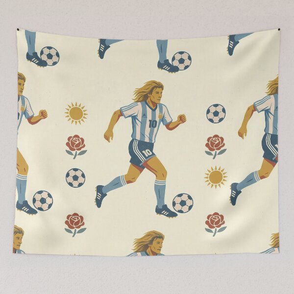 Item preview, 5 Argentina Soccer Legends World Cup Football Pattern designed and sold by ART ATTACK ZONE.