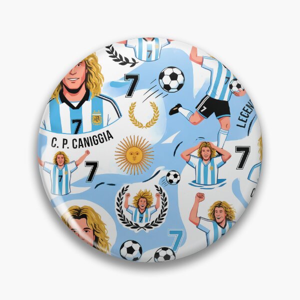 Item preview, 6 Argentina Soccer Legends World Cup Football Pattern designed and sold by ART ATTACK ZONE.