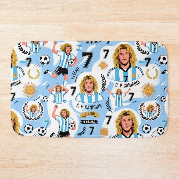 Item preview, 6 Argentina Soccer Legends World Cup Football Pattern designed and sold by ART ATTACK ZONE.