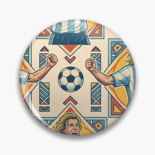 Item preview, 7 Argentina Soccer Legends World Cup Football Pattern designed and sold by ART ATTACK ZONE.