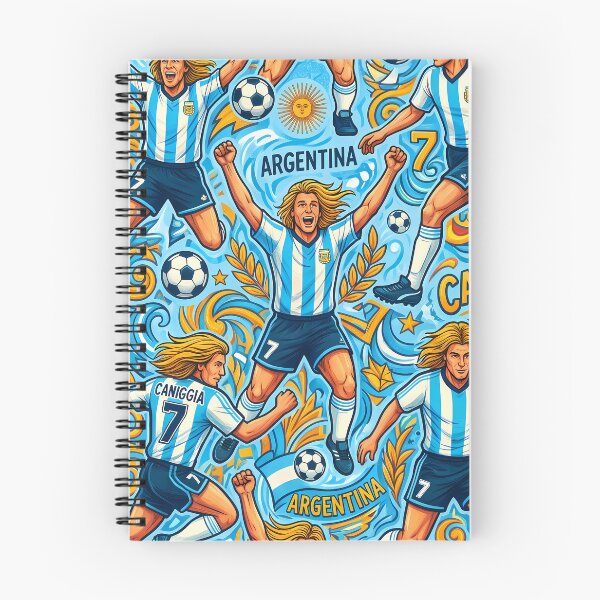 Item preview, 8 Argentina Soccer Legends World Cup Football Pattern designed and sold by ART ATTACK ZONE.