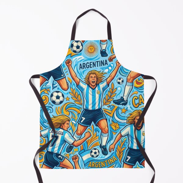 Item preview, 8 Argentina Soccer Legends World Cup Football Pattern designed and sold by ART ATTACK ZONE.