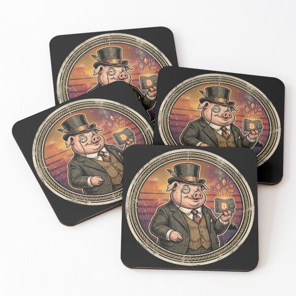 Item preview, Retro Tycoon pigPig Crypto Vintage Badge designed and sold by DuckOddity.