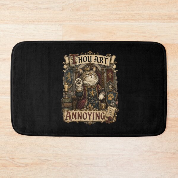 Item preview, Thou Art Annoying Medieval Cat | Funny Renaissance Cat | Vintage Fantasy Humor designed and sold by RJACreative.