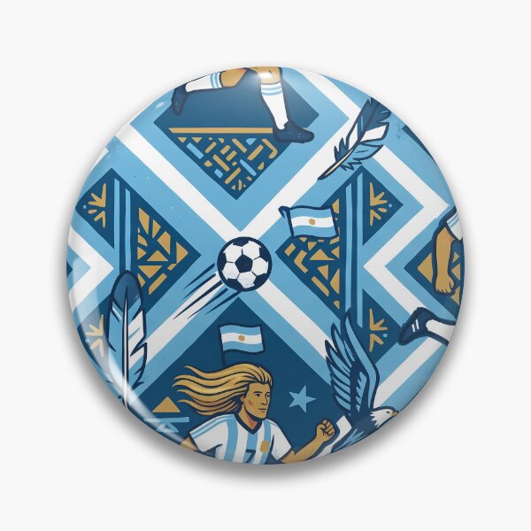 Item preview, 9 Argentina Soccer Legends World Cup Football Pattern designed and sold by ART ATTACK ZONE.