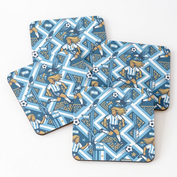Item preview, 9 Argentina Soccer Legends World Cup Football Pattern designed and sold by ART ATTACK ZONE.