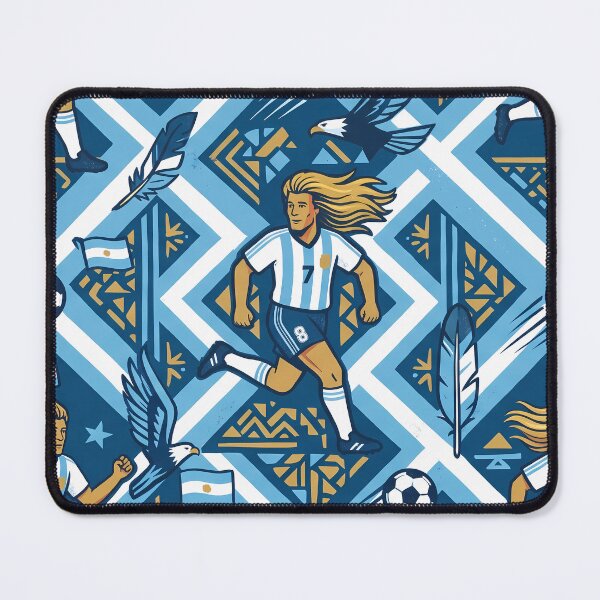 Item preview, 9 Argentina Soccer Legends World Cup Football Pattern designed and sold by ART ATTACK ZONE.