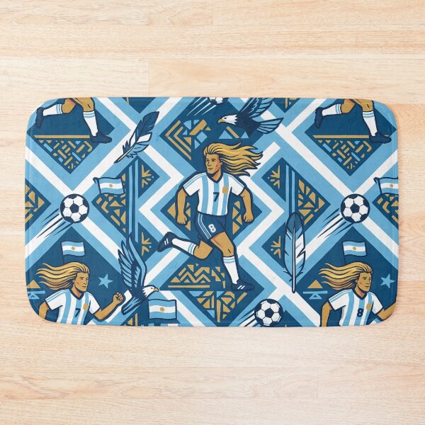 Item preview, 9 Argentina Soccer Legends World Cup Football Pattern designed and sold by ART ATTACK ZONE.