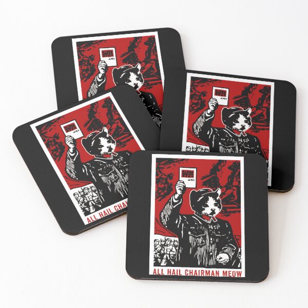 Item preview, Poster Cat Holding Red Book Above Marching designed and sold by HermanAA.