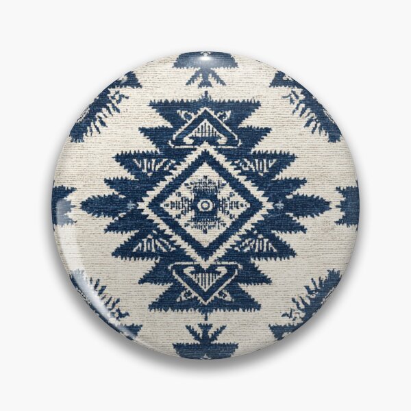 Item preview, Navy Blue Boho Tribal Aztec Geometric Textile Pattern designed and sold by Sheoutthere.