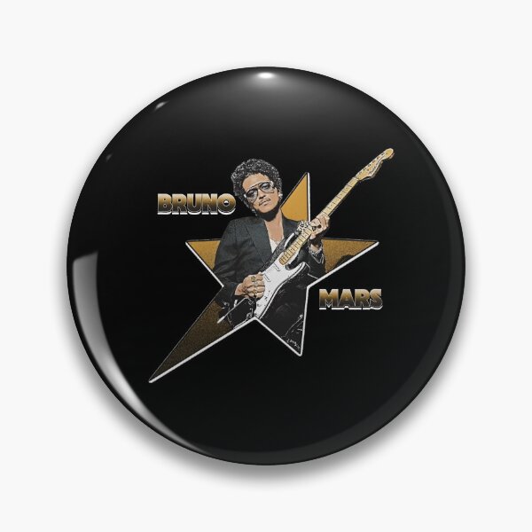 Item preview, Bruno Mars Golden Star Vintage Guitar Graphic designed and sold by NorthenStudio.