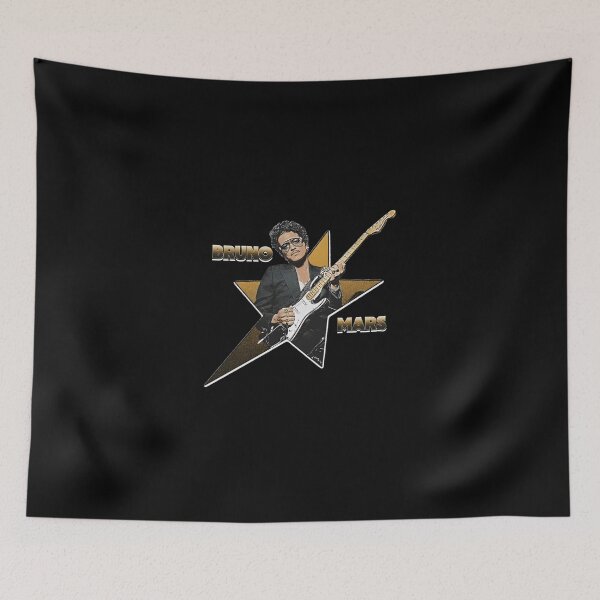 Item preview, Bruno Mars Golden Star Vintage Guitar Graphic designed and sold by NorthenStudio.