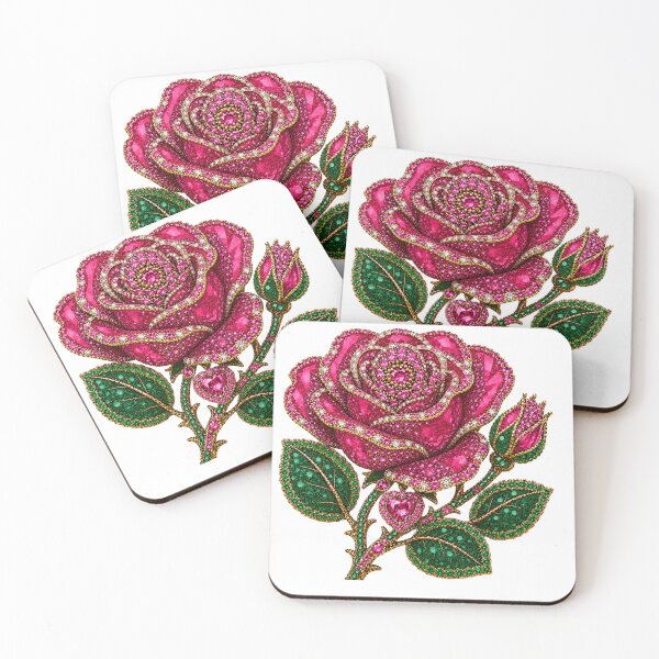 Item preview, CRYSTAL CYCLAMEN ROSE JEWEL  designed and sold by wordspixies.