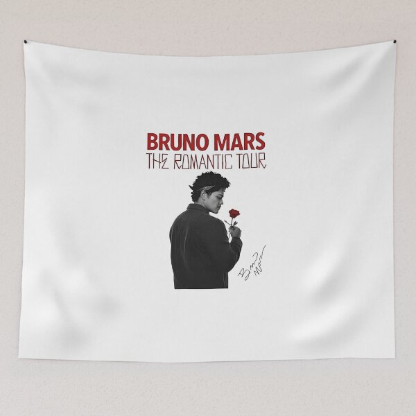 Item preview, Bruno Mars The Romantic Tour Rose Graphic designed and sold by NorthenStudio.