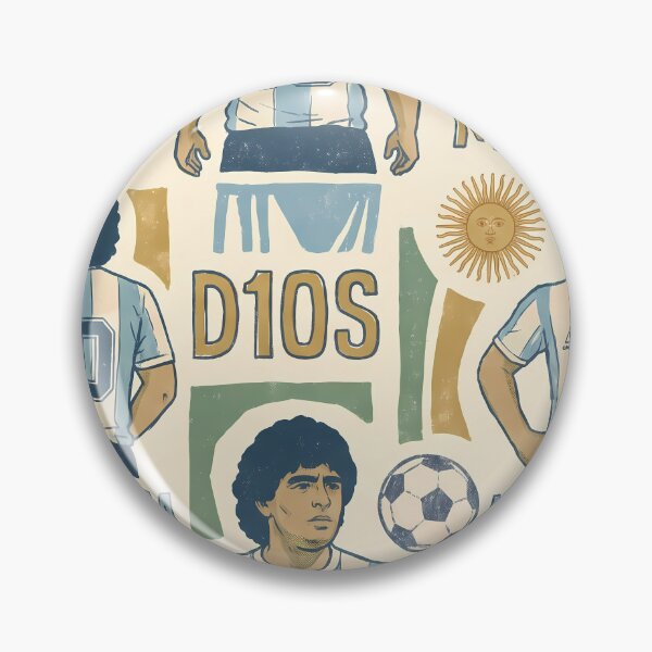 Item preview, Pelusa Argentina Soccer Legends World Cup Football Pattern designed and sold by ART ATTACK ZONE.