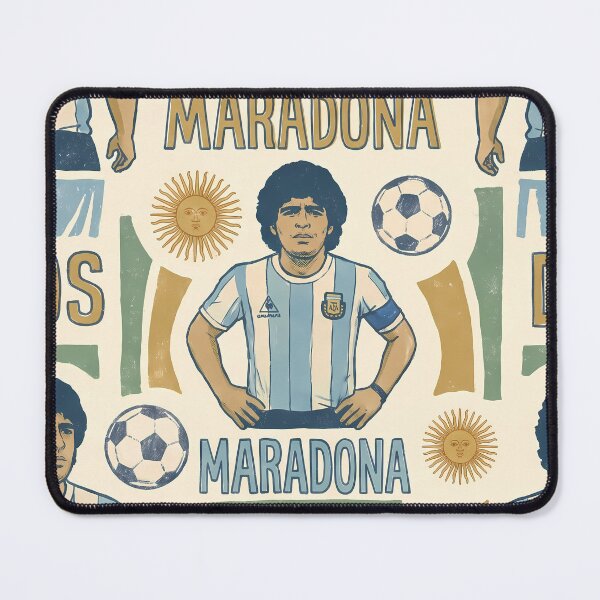 Item preview, Pelusa Argentina Soccer Legends World Cup Football Pattern designed and sold by ART ATTACK ZONE.