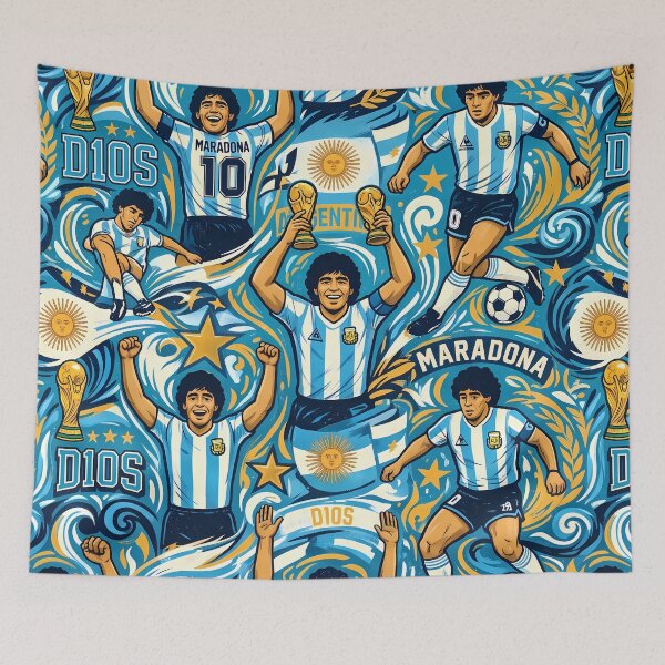 Item preview, Barrilete Cósmico Legends World Cup Football Pattern designed and sold by ART ATTACK ZONE.
