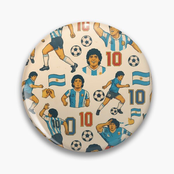 Item preview, D10S Argentina Soccer Legends World Cup Football Pattern designed and sold by ART ATTACK ZONE.