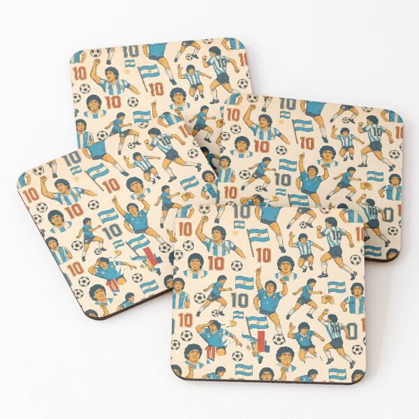 Item preview, D10S Argentina Soccer Legends World Cup Football Pattern designed and sold by ART ATTACK ZONE.