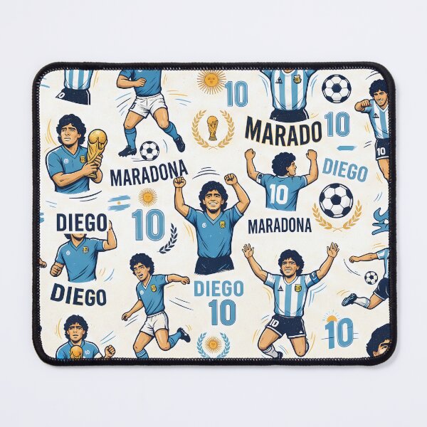 Item preview, El Diego Soccer Legends World Cup Football Pattern designed and sold by ART ATTACK ZONE.
